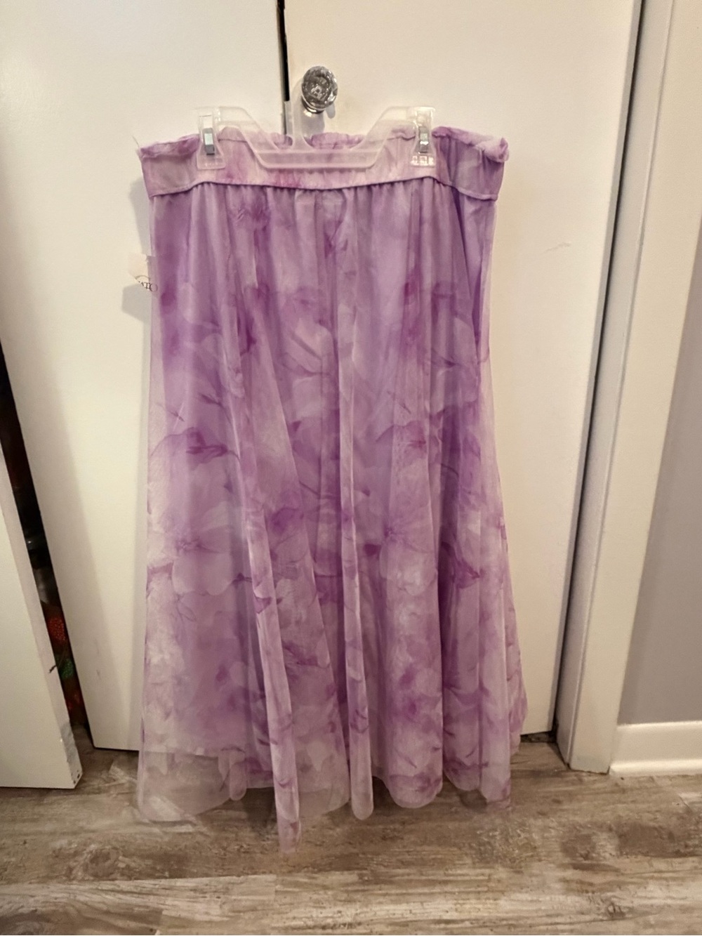 Cato Lavender Floral Maxi Skirt